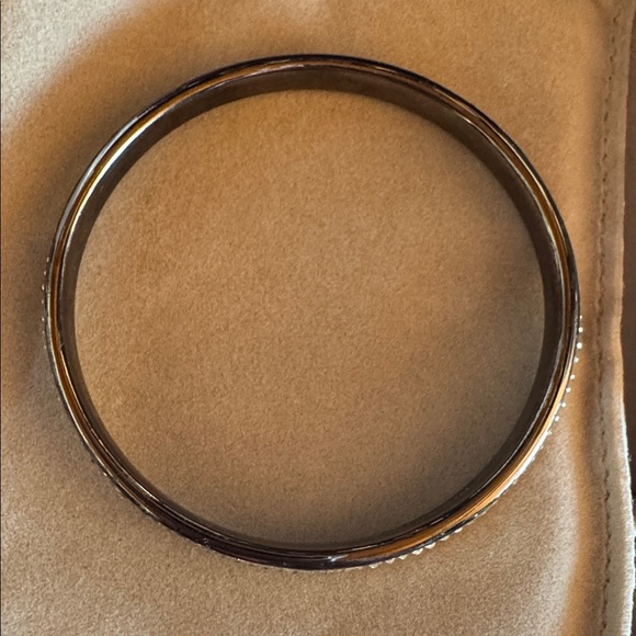 Judith Leiber Hematite Crystal Bracelet, New In Box & Velvet - Picture 6 of 6